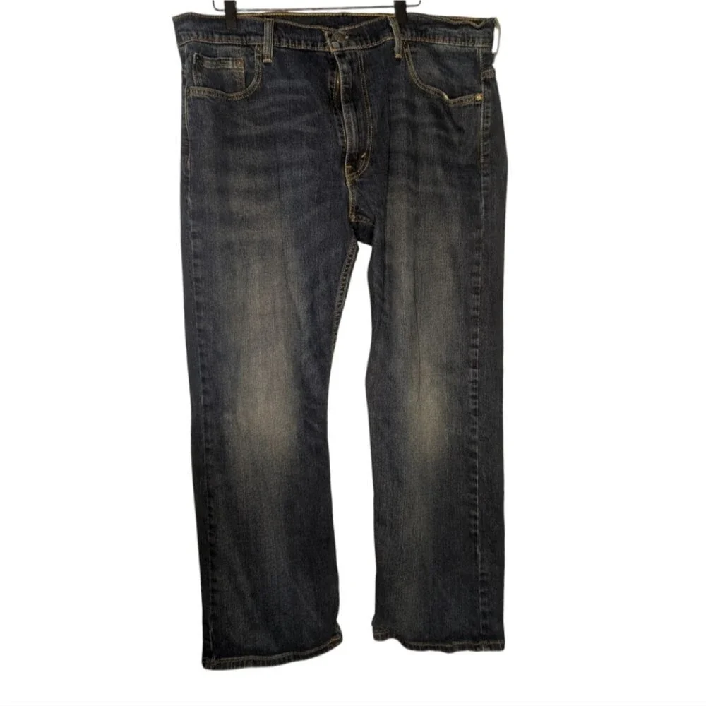 Men's Levi's 569 Dark Wash Loose Straight Fit, Size 38 x 32